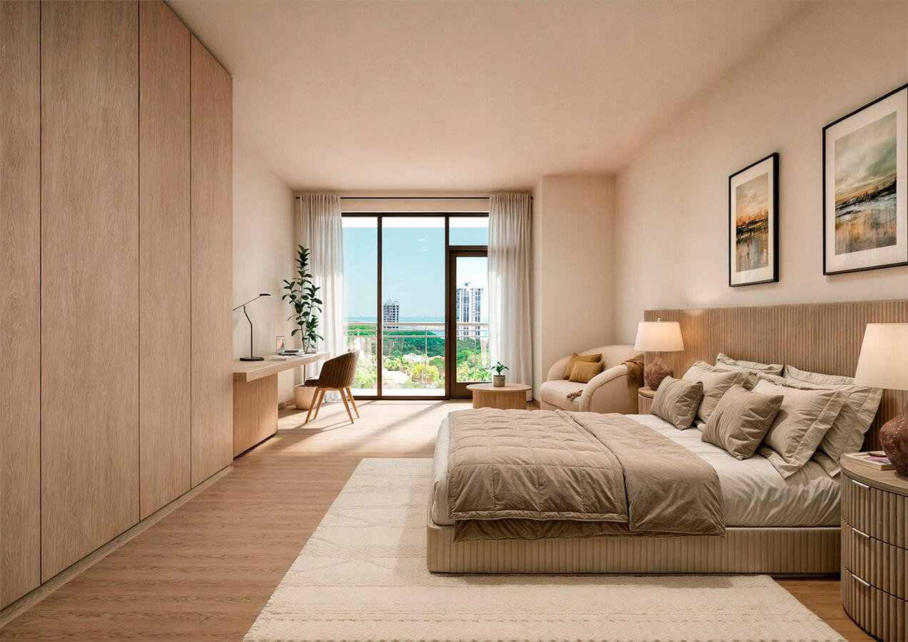 Dormitorio con vista a Simpson Park