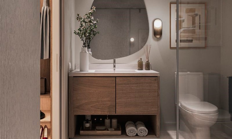 Baño de una residencia
