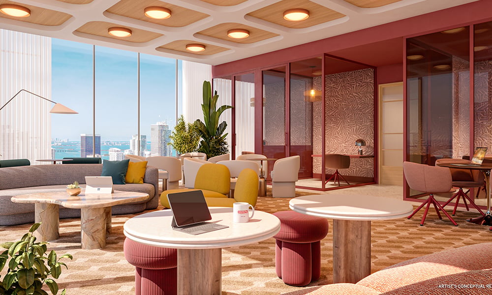 Coworking lounge